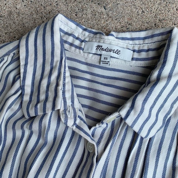 Madewell Striped Courier Button Down - Picture 2 of 5